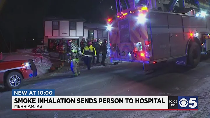 Smoke inhalation sends person to hospital