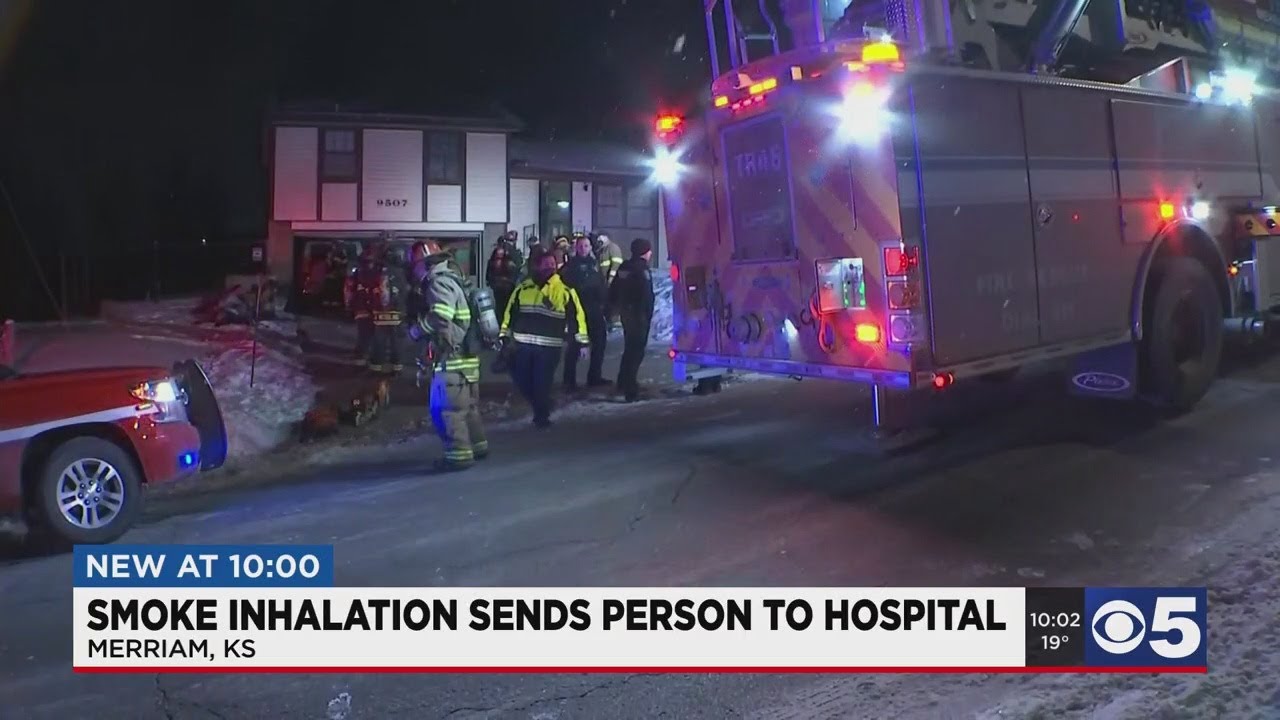 Smoke inhalation sends person to hospital - YouTube