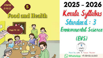 Class 3 EVS Unit 5  Food and Health (Page 79 - 82) @GeneralEduOnline