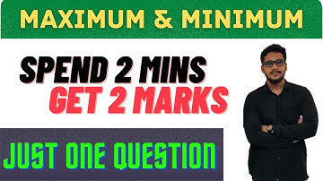 GATE Problems on Maximum and Minimum | Session #4 | JSMS Abdul | 2 Mins Course