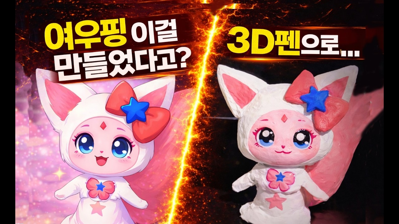 3D펜으로 슈팅스타 캐치!티니핑 여우핑 만들기 - YouTube