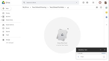 Creating shared portfolio in google drive (desktop)
