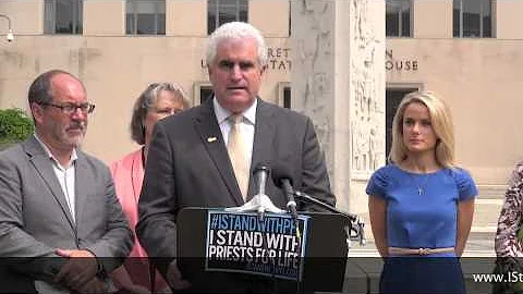 Paul Rondeau Stands for the 1st Amendment with Priests for Life