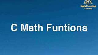 Information 43 C Math Functions | Online Training Download app from below link Update