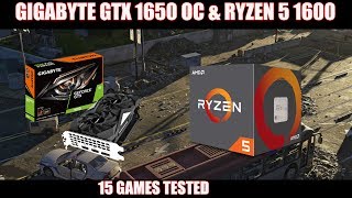 GTX 1650 & RYZEN 5 1600 | 15 Games Tested |  Power Draw & FPS Benchmark