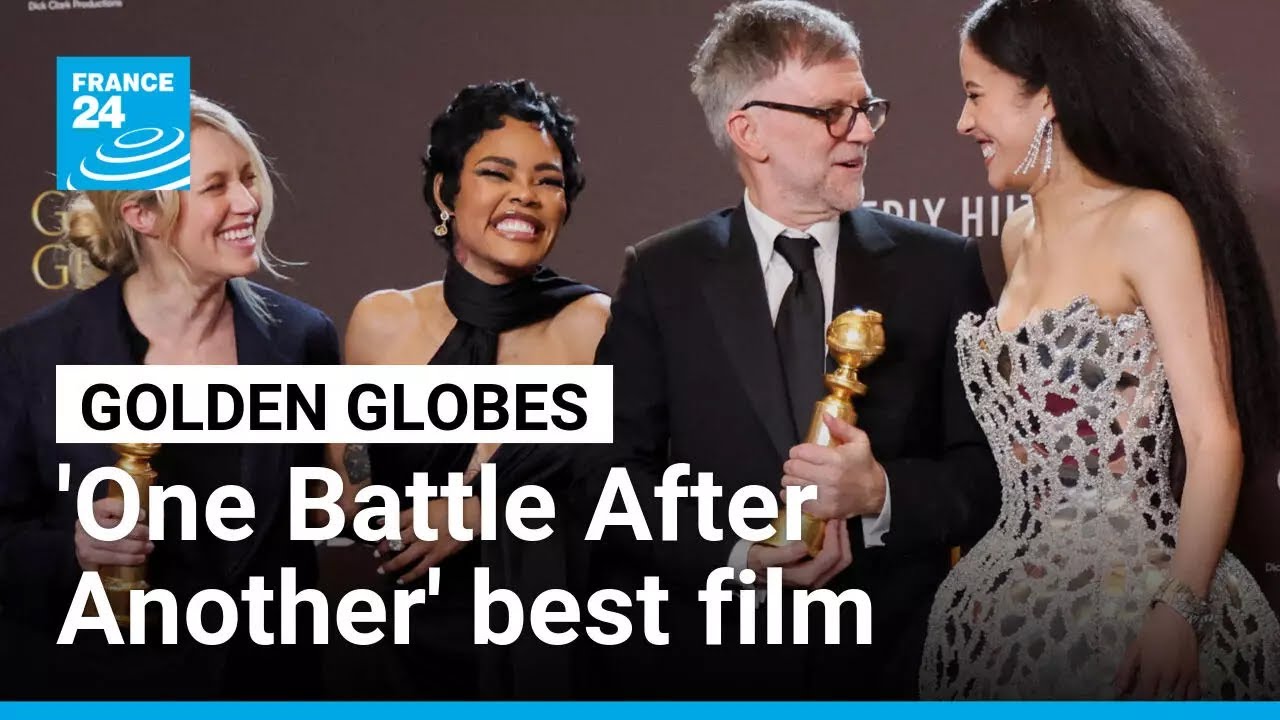 'One Battle After Another' and 'Hamnet' win top Golden Globe awards • FRANCE 24 English