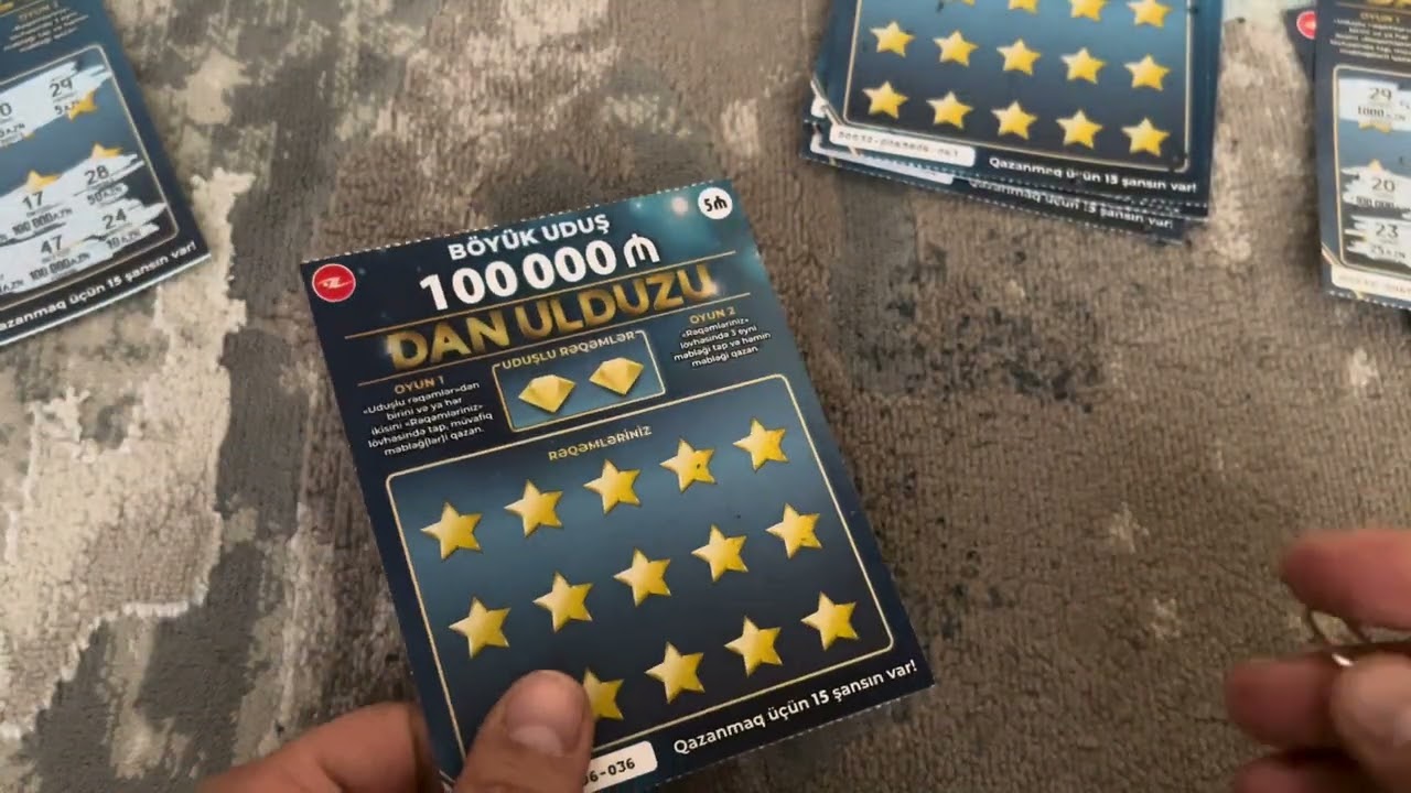 10 ƏDƏD “DAN ULDUZU” 2025 POZ QAZAN LOTOREYA POZDUM | 100 000 MANAT UDUŞ | NƏQƏDƏR UDUŞ OLDU ?