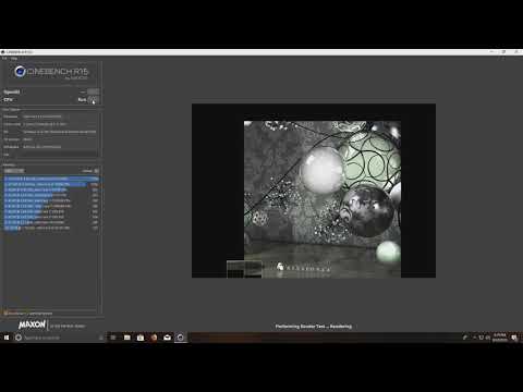 Intel Core 2 Duo E8500 3.16GHz Cinebench R15 Test