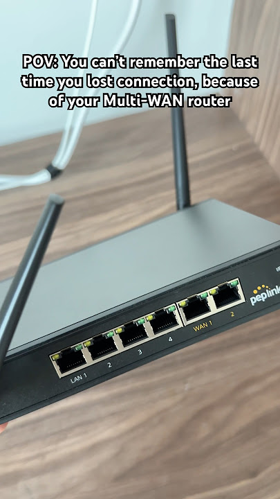 POV You never lose connection because of your Multi-WAN router