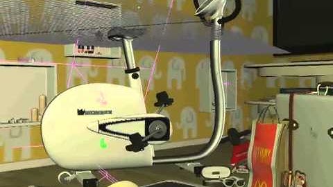 First Lightwave Project - Exercise Bike-Camera Movement - preview mode