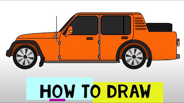 How To Draw a Jeep in Computer using MS Paint