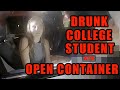 Bodycam DUI Arrest - Drunk 21-Year-Old College Student Arrested With Open Container in Her Car