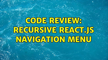 Code Review: Recursive react.js navigation menu