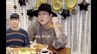 [몬스타엑스_주헌, 셔누] 허니 생일 브이앱에 깜짝 등작한 셔누 덕분에 눈물터진 허니