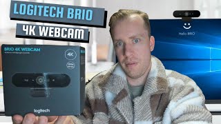 Logitech Brio 4K Webcam UNBOXING SETUP REVIEW | Is it worth it