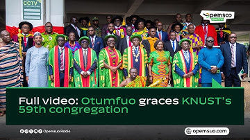 Full video: Otumfuo graces KNUST’s 59th congregation