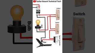 Fan Speed Controller  LED Bulb Connection DIY Project #shorts