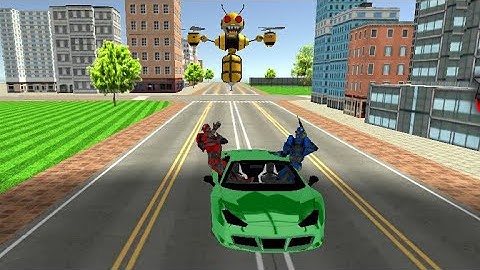 Bee Robot Car Transformation Game: Robot Car Game Android gameplay