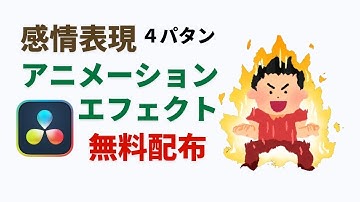 感情表現アニメーションマクロ無料配布【ダビンチリゾルブ】