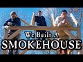 Primitive smokehouse built by hand  townsends wilderness homestead