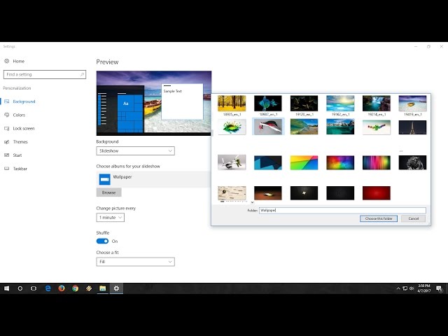 Change Wallpaper Automatically on Windows 10 - YouTube