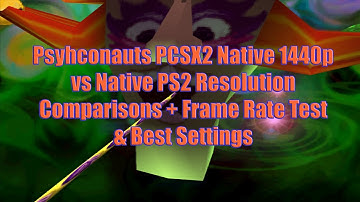Psychonauts PCSX2 Native 1440p vs Native PS2 Resolution Comparisons + Frame Rate Test