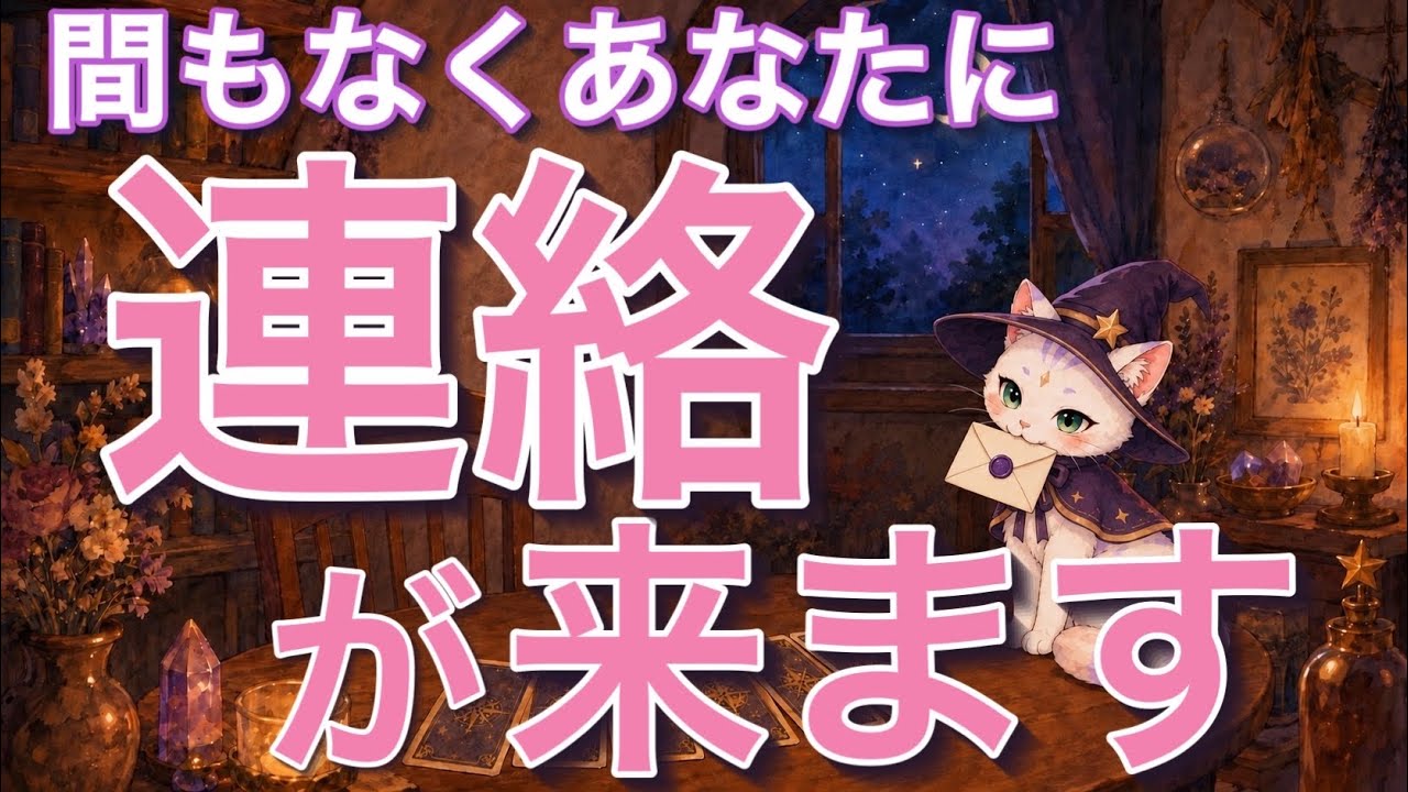 【突然、重要な連絡が来ます】誰が何を伝えに来る？その目的とその後の急展開🌈個人鑑定級［ルノルマン/タロット/オラクルカード］