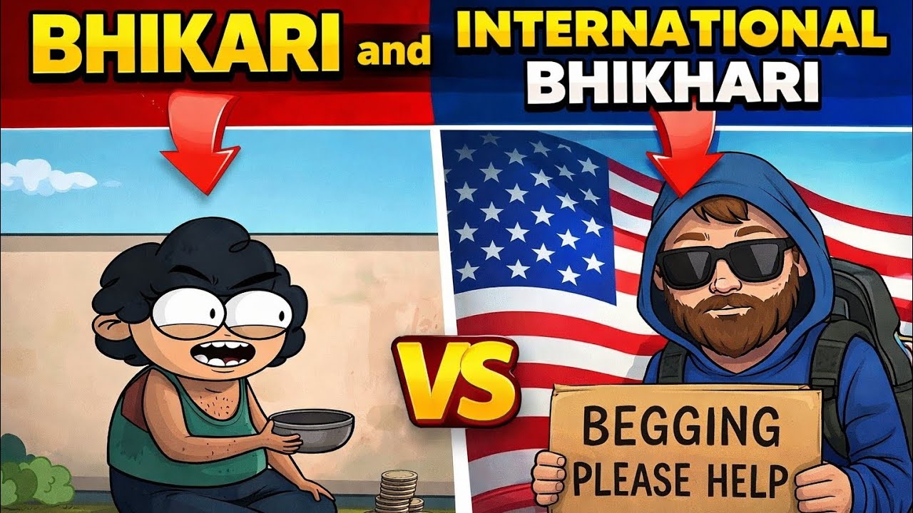 Bhikari and international Bhikhari funny video 😂😂||Royal cartoon world