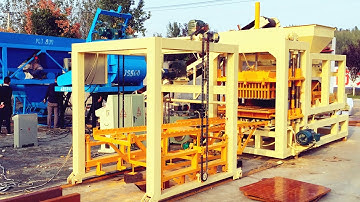Operation method QT4-15 automatic interlocking concrete block block production plant machinery Ghana
