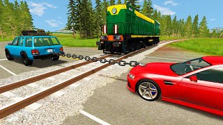 Cars vs Rails #1 - BeamNG.Drive