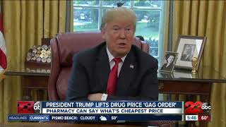 President Trump lifts drug price 'gag order'