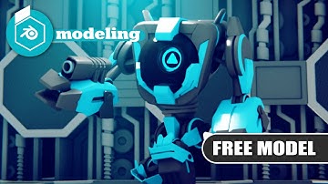 Blender   combat robot  modeling tutorial free download