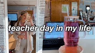 TEACHER DAY IN MY LIFE VLOG | new classroom set up, outfit, daily slides