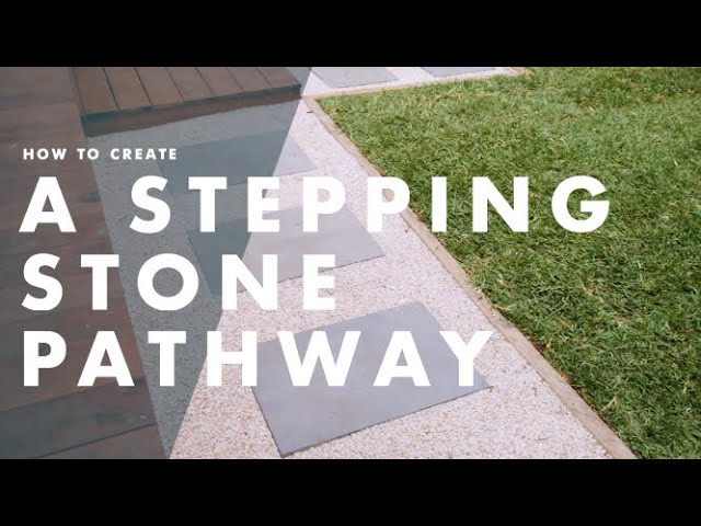 How To Lay A Stepping Stone Pathway | Bunnings Warehouse