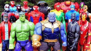 THANOS vs AVENGERS + Spider-Man, Iron Man, Hulk, Hulkbuster, Captain America,Thor, Black Panther!