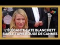 Cannes2024  cate blanchett trs lgante sur le tapis rouge pour le film sur donald trump