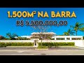 MANSAO LINEAR!! UMA DAS MANSOES MAIS EXTENSAS DA BARRA C/ 1.500 M²!! - MULLER IMOVEIS TOUR RJ CASAS