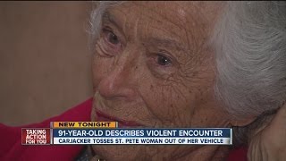 A 91-year-old woman describes her violent carjacking