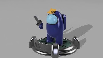 Modeling the Among Us character! (Timelapse)