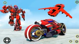 Futuristic Flying Super Grand Police Robot Transform Bike - Android Gameplay screenshot 4