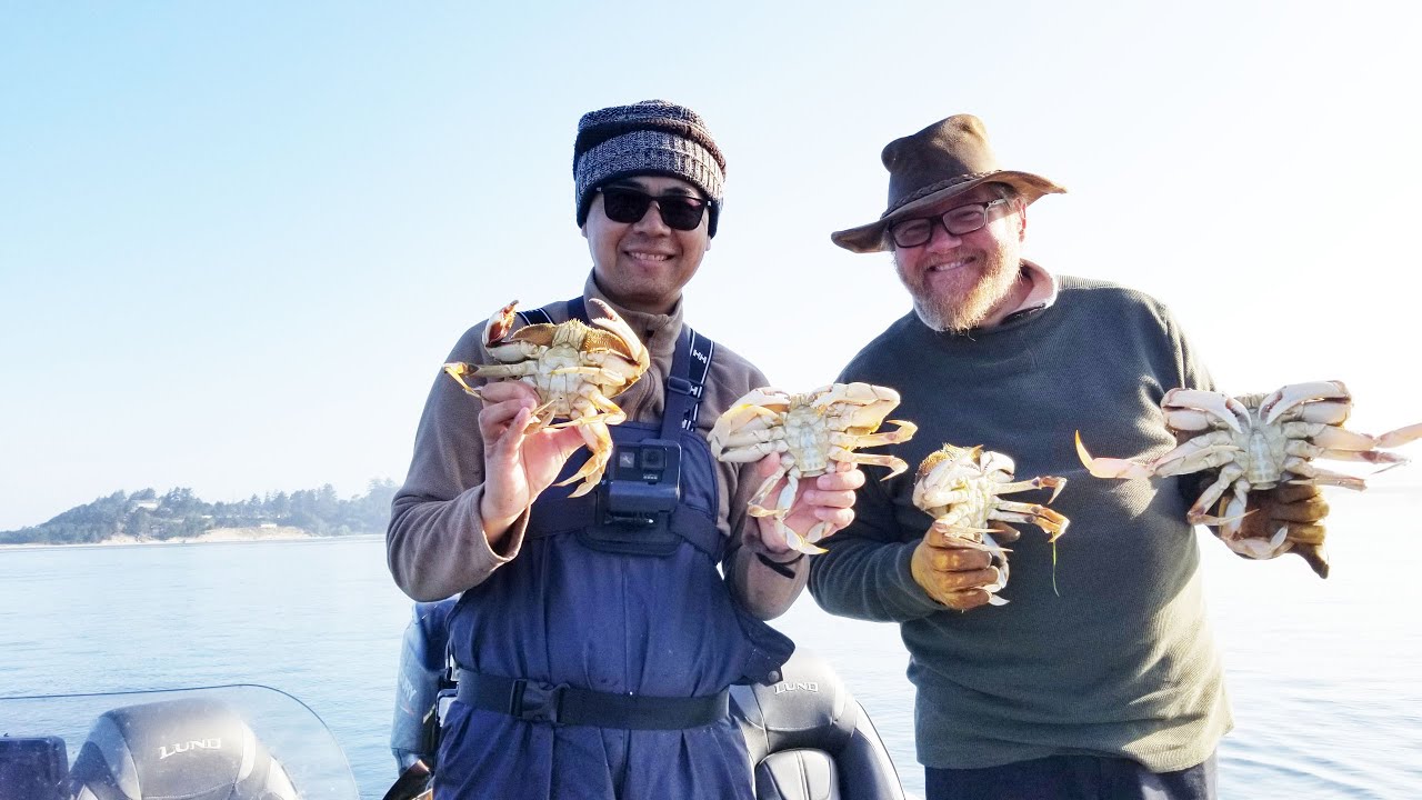 Oregon Coast Crabbing Catching Giant Dungeness Crabs YouTube