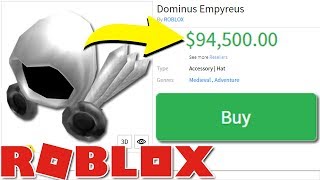 How Much Roblox Items Cost In Real Money Expensive Youtube - roblox dominus template roblox e robux