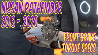 Nissan Pathfinder Front Brake Torque Specs Caliper Bracket Caliper Lug Nut Torque
