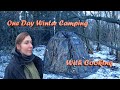 One Day Winter Camping with the "Bereg" Stove Tent