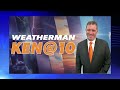 Weatherman Ken @ 10: More showers and storms with flooding possible