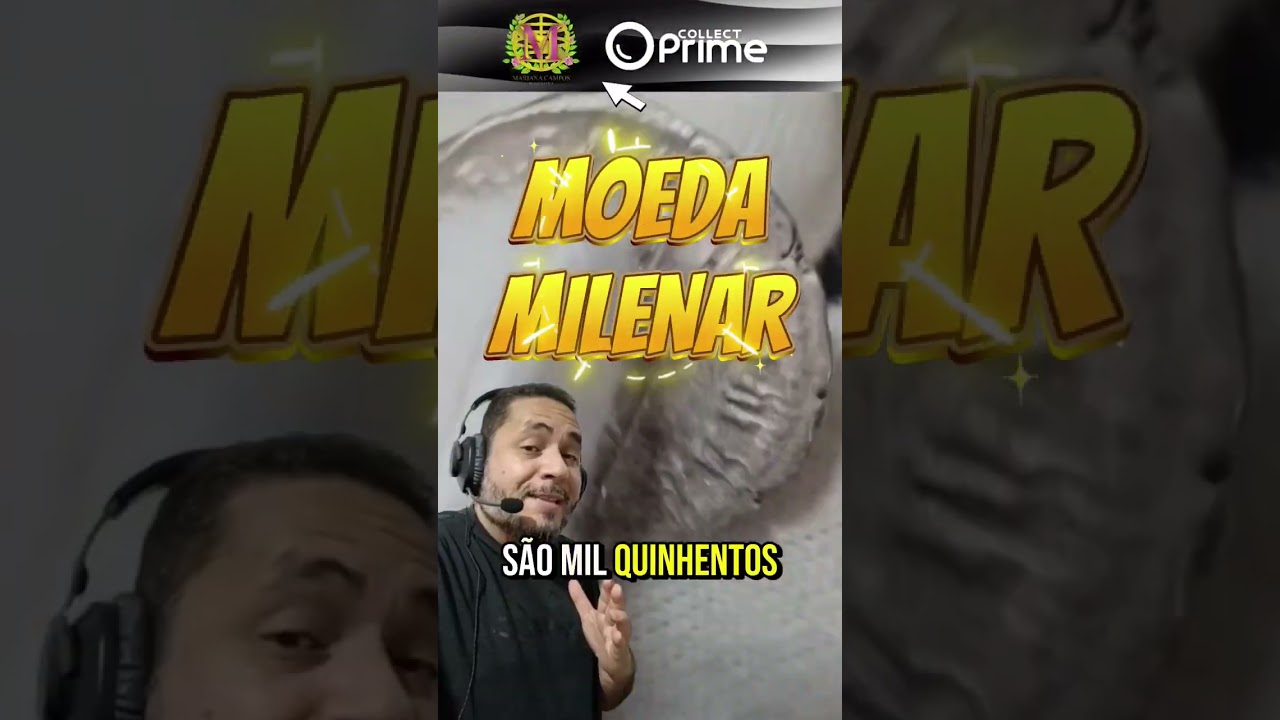 "MOEDA COM 1.500 ANOS" Preservada em flor de cunho...