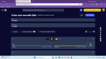 Tutoriel Quizlet