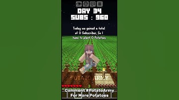Day 34 Of Planting 50 Potatoes For Each Subscriber I Have For Technoblade #potatoarmy