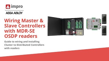 Wiring Master Cluster Controller to Slave Distributed Controller (iTRT2) with MDR-SE OSDP reader