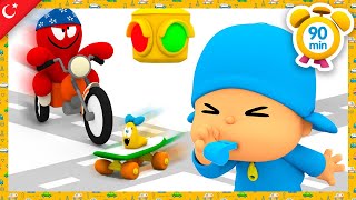 🚦 POCOYO TÜRK - Trafi̇k Kurallari [ 60 dakika ] Çocuklar için ÇIZGI FILMLER